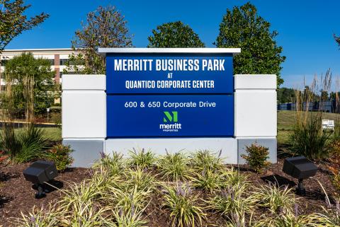 Qb1 Qb2 Merritt Business Park at Quantico Corporate Center Exterior Sign