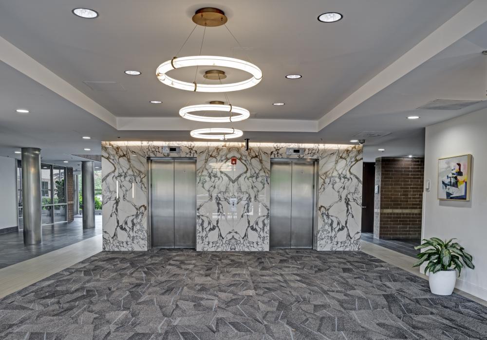 100 West Road Front Lobby