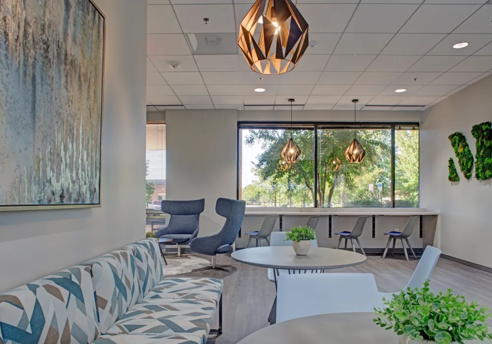 Loudoun Tech Center 10 community lounge window view