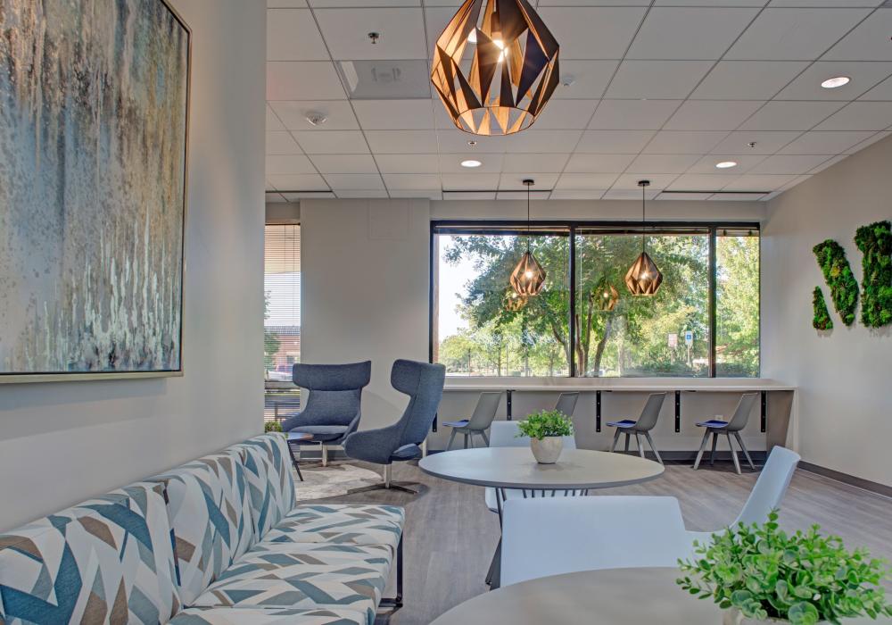 Loudoun Tech Center 10 community lounge window view