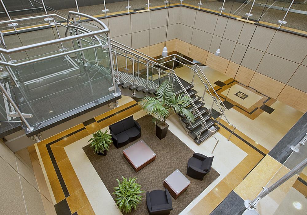 Meadowridge 2 lobby staircase