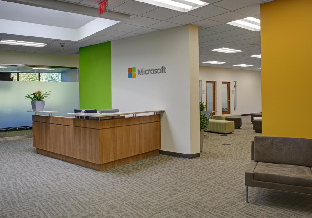 Microsoft reception area