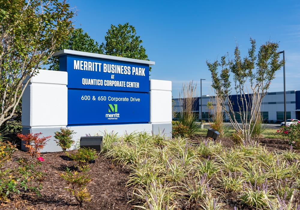 Merritt Business Park entry sign