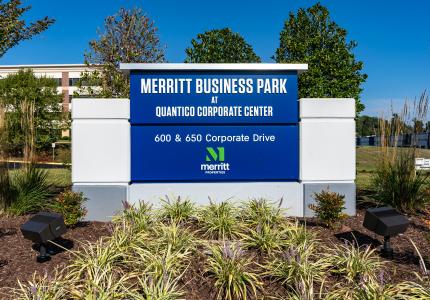 Qb1 Qb2 Merritt Business Park at Quantico Corporate Center Exterior Sign